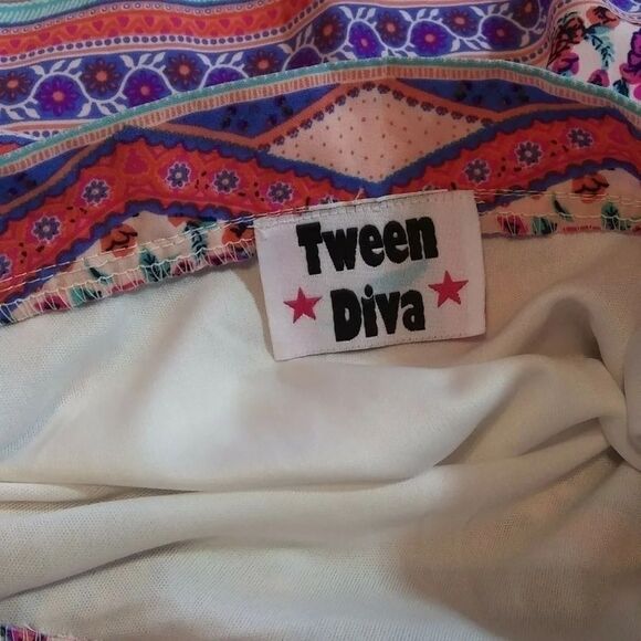 Tween Diva Girl Skirt  fullcolor Size 12 - Picture 4 of 14